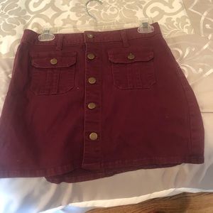 Altered state maroon skirt